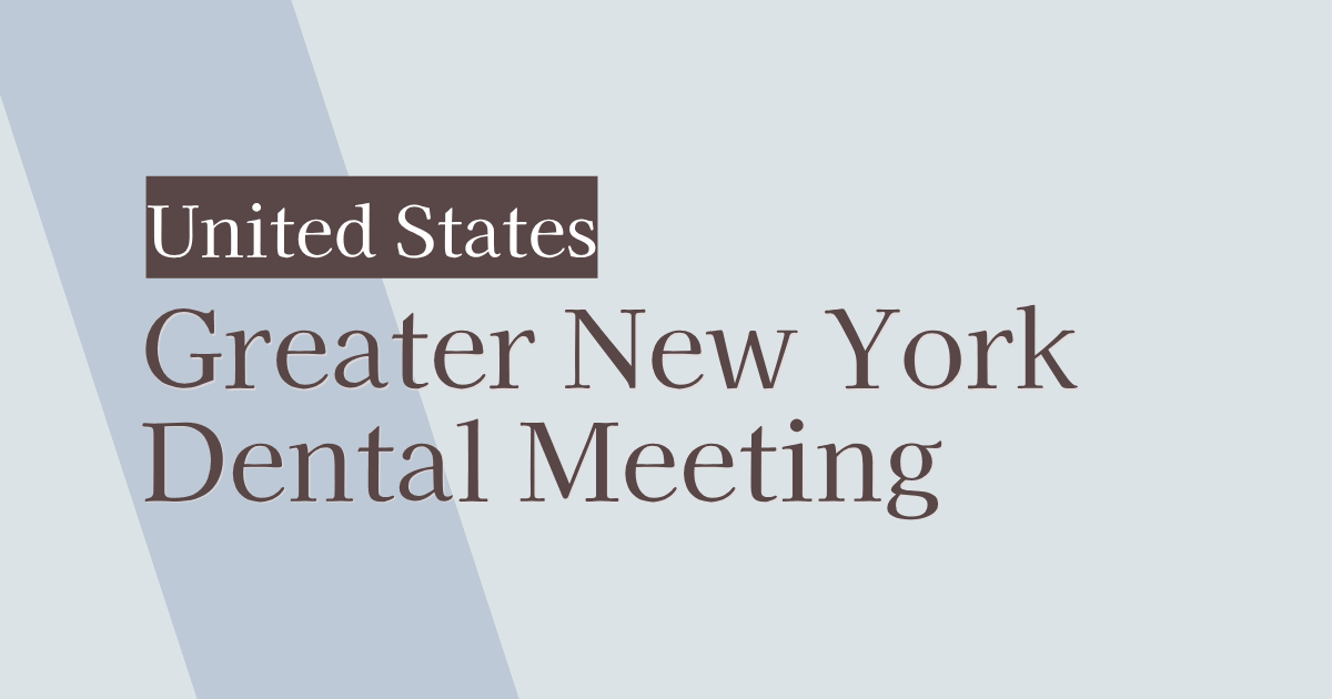 Greater New York Dental Meeting