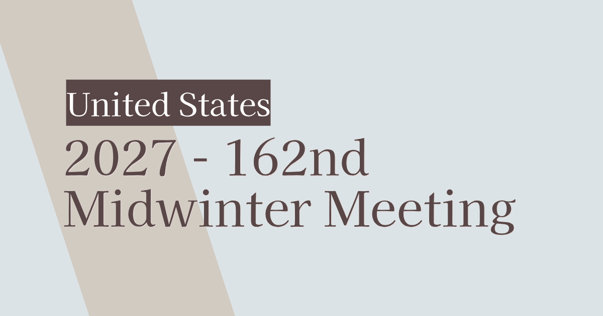 2027 – 162nd Midwinter Meeting